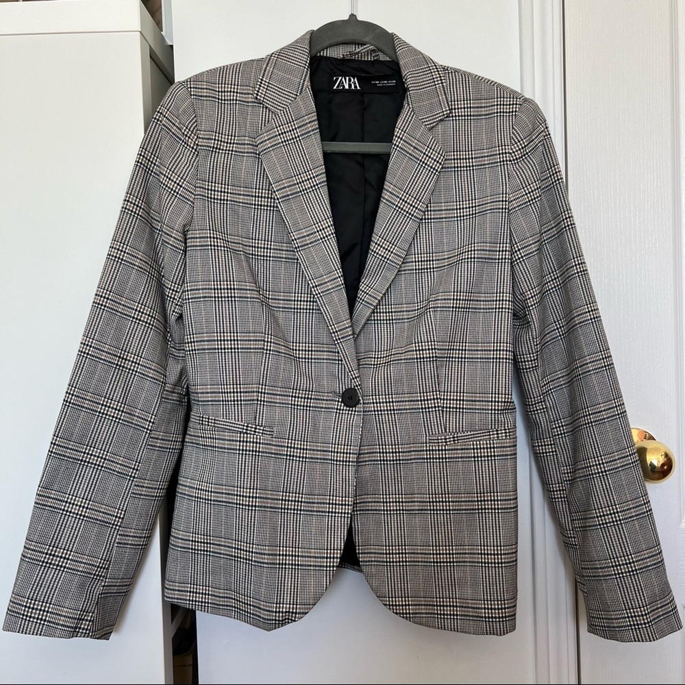 Zara Plaid Blazer